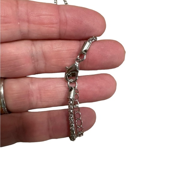 Silver and Turquoise Pendant Necklace - Picture 5 of 5